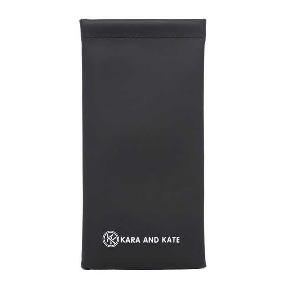 Kara and Kate Black On Black  Mirrored Sunglasses - Picture 5 of 6